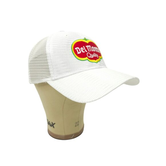Del Monte Quality Mesh Snapback Cap Embroidered Logo Patch Trucker Baseball Hat - Picture 3 of 13